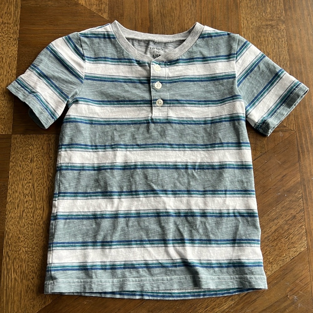 Carters short sleeve Henley